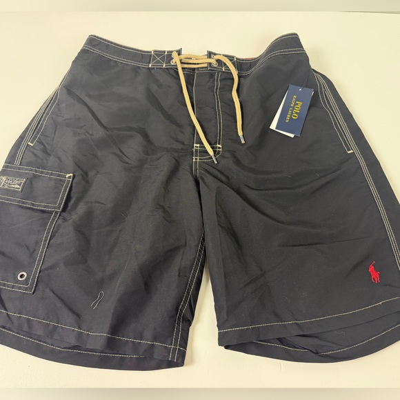 Kailua Mesh Brief Swim Trunks Cargo Shorts Polo Ralph Lauren NWT Drawstring New